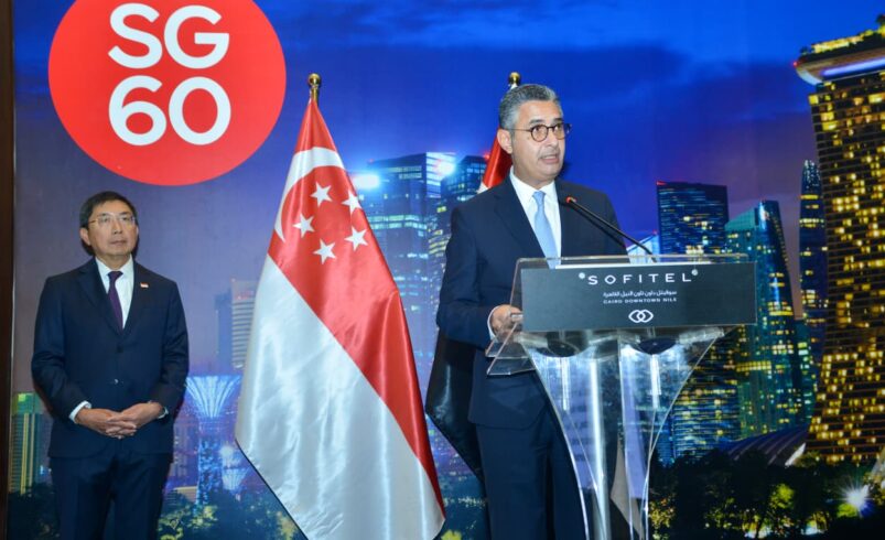 وزير التموين يشارك في احتفالية سفارة سنغافورة بالعيد الوطني الستين للاستقلال