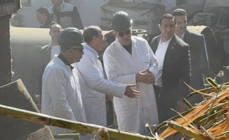 د/ شريف فاروق ومحافظ المنيا يتفقدان مصنع سكر أبو قرقاص