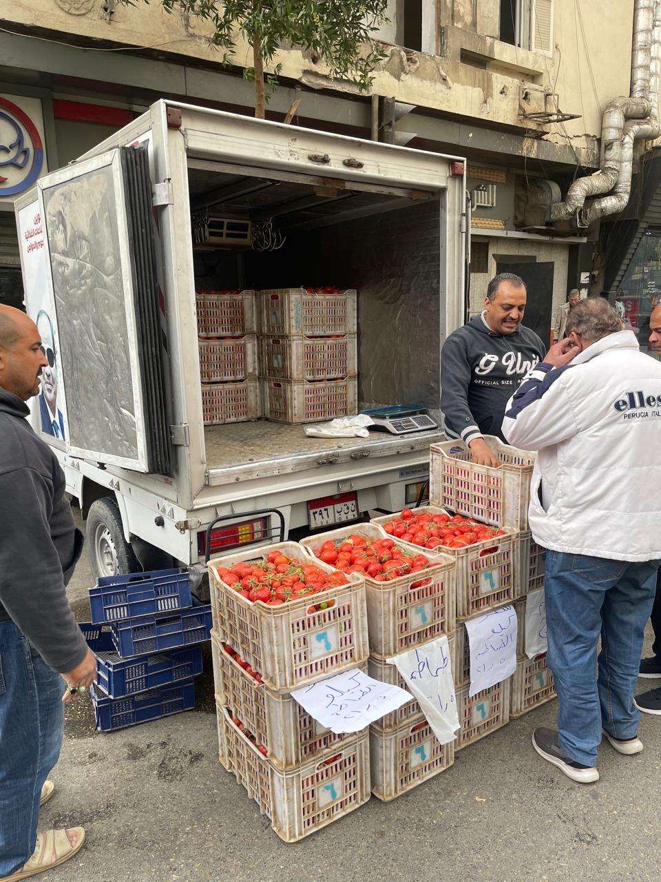 تنفيذًا لتوجيهات د/ شريف فاروق سيارات متنقلة لطرح الطماطم بأسعار مخفضة