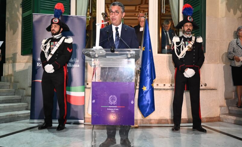بالإنابة عن رئيس مجلس الوزراء.. الدكتور شريف فاروق يشارك في احتفال سفارة إيطاليا بالقاهرة بالعيد الوطني للجمهورية الإيطالية